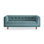 George 82 " Velvet Upholstered Sofa