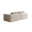 Canapé beige moderne à accoudoirs modulaires carrés avec accoudoirs larges et coussins lavables amovibles-3956432-3956436-5554811