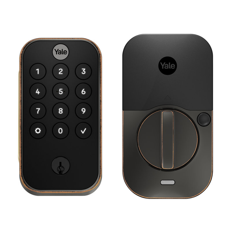 Verrou intelligent à 2 clés Yale Assure Lock avec Wi-Fi, Bronze frotté à l'huile