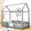 Lit simple en bois avec clôture Dasan-99415496