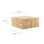 Cosmos 36" Square Burl Wood Coffee Table-90863240