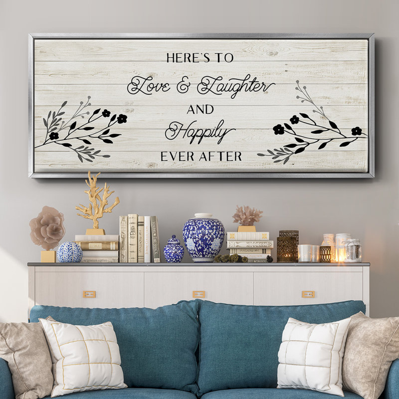 Happily Ever After - toile encadrée, H 24 po x l 60 po