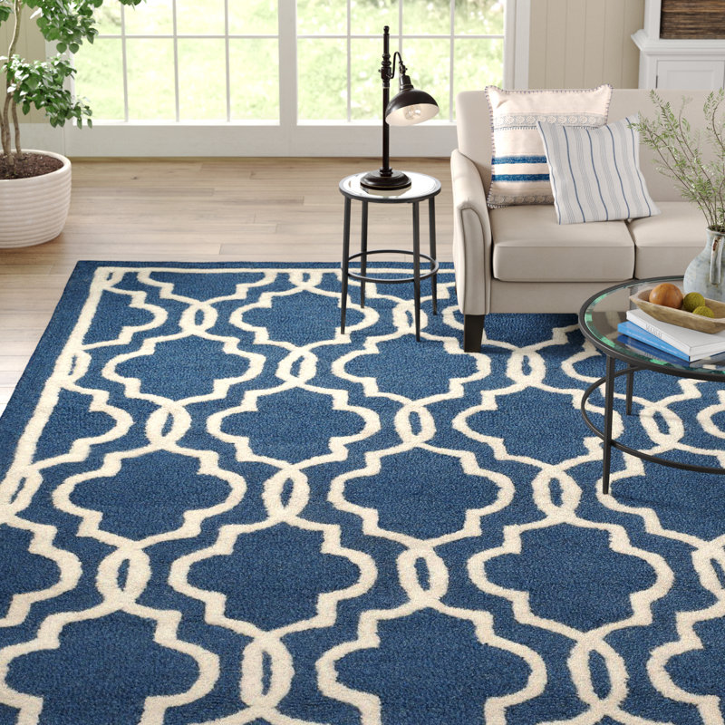 Brunswick Hand Tufted Wool Geometric Rug, Runner 2'6" x 12'