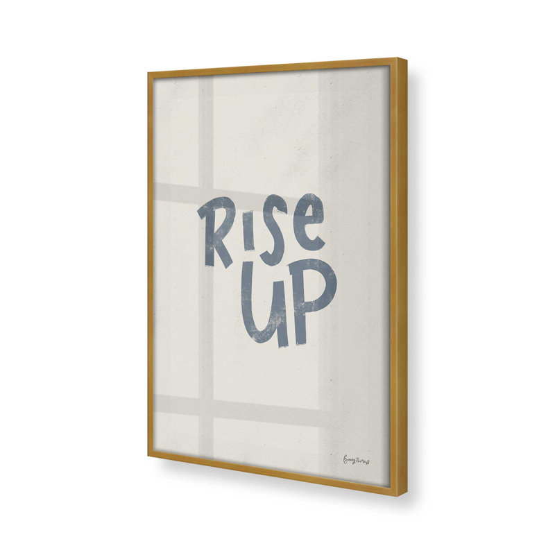 «Rise Up», Cadre doré poli, H 25,25 po x l 19,25 po