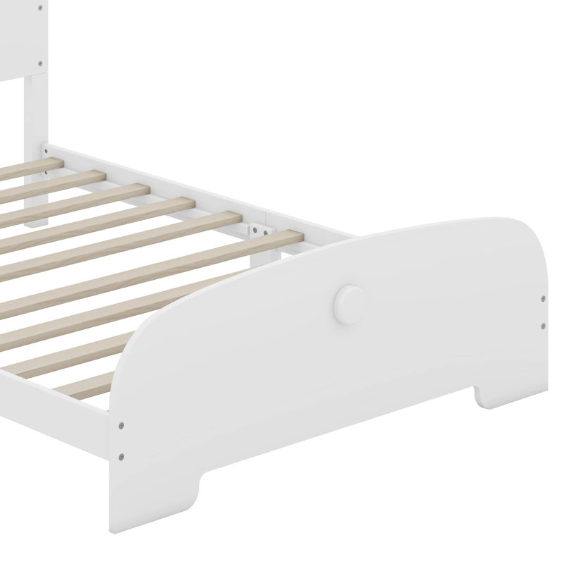 Lit avec rangement Lexy, Blanc
