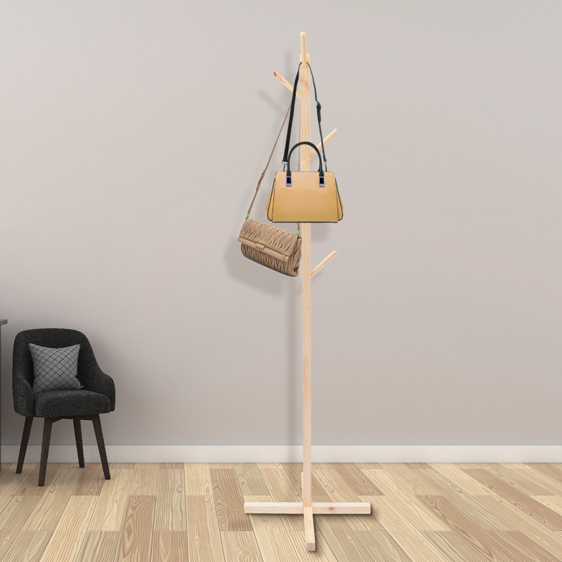 Portemanteau autoportant en bois, Couleur originale du bois