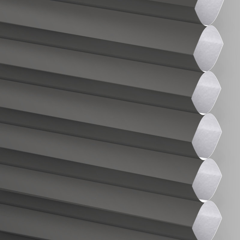 Store alvéolaire sans chaîne, L 60 po x L 72 po, Gris anthracite