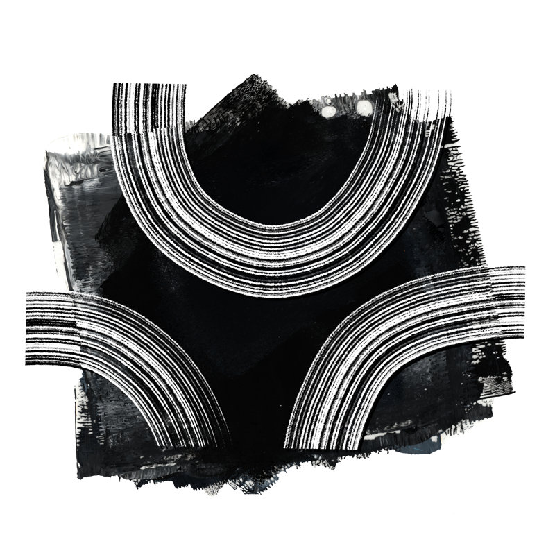 «Evannia Inside Out II» par Andrea Haase, reproduction, H 12 po x l 12 po, Cadre doré simple, Non