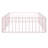 Diocles Metal Floor Bed Frame with Fence & Door-887592368-887592370