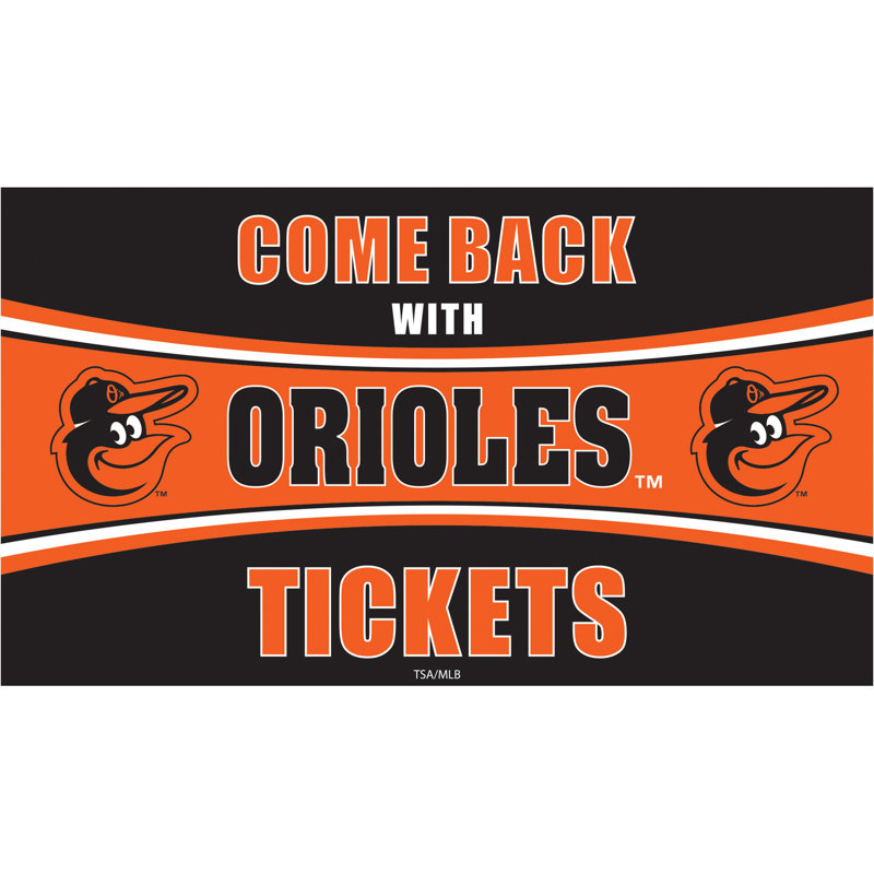 Tapis de jeu en PVC 28 po x 16 po Baltimore Orioles