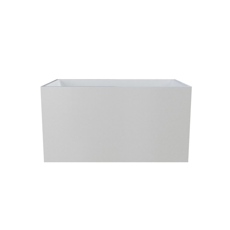 Baignoires autoportantes autoportantes en acrylique, forme rectangulaire (blanc)