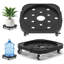 Lot de 2 chariots à plantes roulants robustes avec roulettes, noirs-556190521