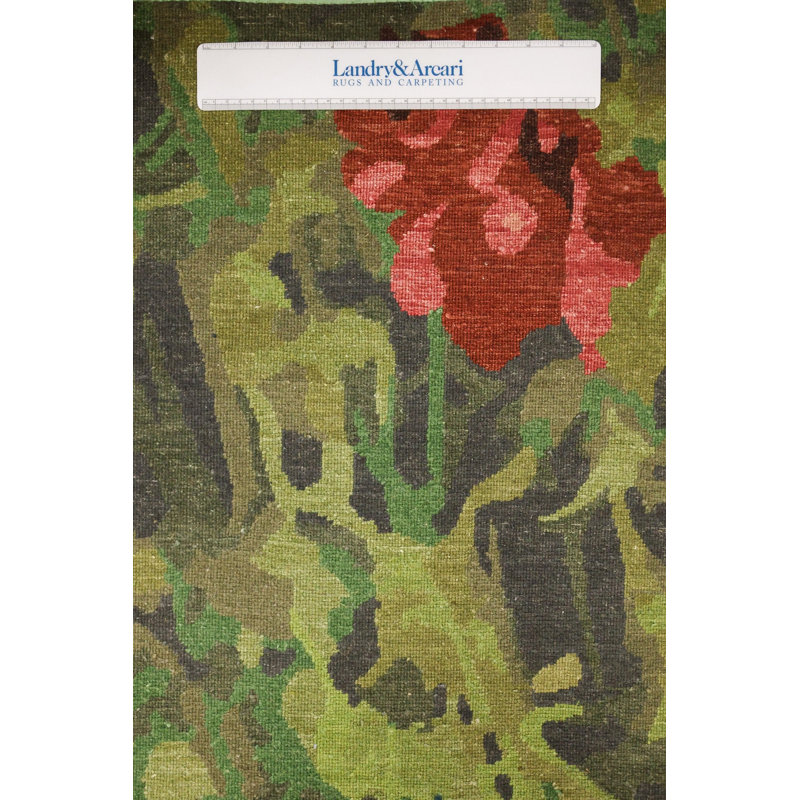 Wool And Silk Nepal One-of-a-Kind Rectangle 9' X 12' Area Rug