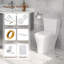 Toilette allongée une pièce à hauteur confort 1,28 GPF (siège à fermeture douce inclus)