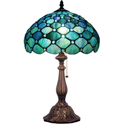 Lampe de table Tiffany W12 H19 Inch