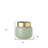 Trashawn Medium Mint Glass Vase W/Matte Gold Metal Neck Cuff-1036876716