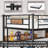 Loft Bed with L-Shaped Desk, Charging Station
