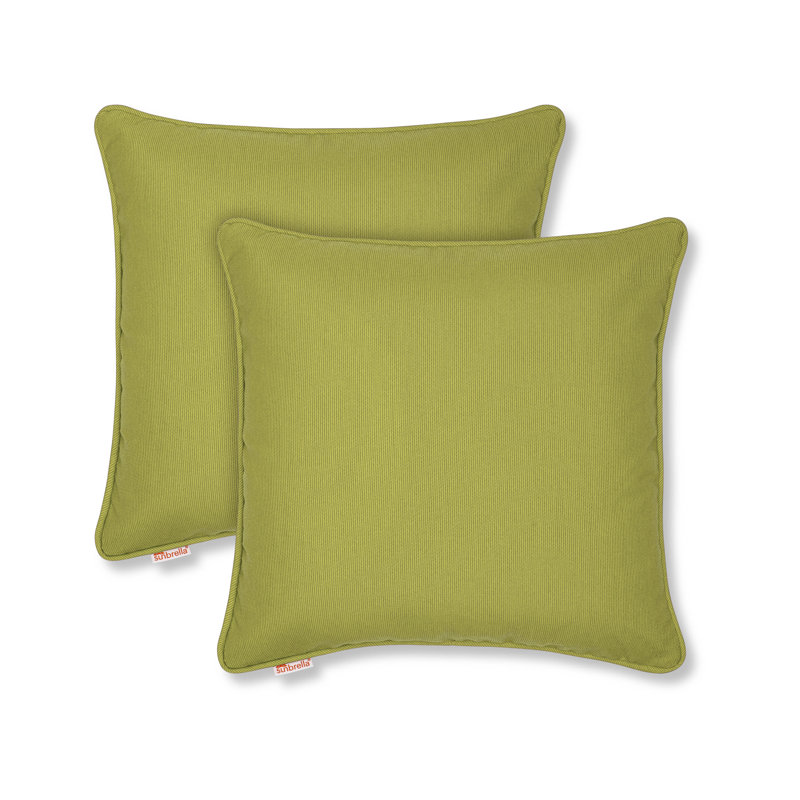 Housse de coussin Sunbrella, Polyester, Carré 20 po, Kiwi
