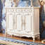 Banc de rangement blanc en bois manufacturé