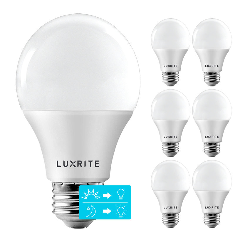 9 watts (équivalent à 60 watts), ampoule DEL A19, crépuscule à l'aube, culot E26 / moyen (standard), 5000 K
