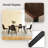 Hranislav Elegant 5 Pieces Dining Table Set 63" Rectangular Dining Table with Mid-century Modern Upholstered Chairs for Dining Room-435324786-435324787