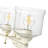 Corder 3 Light Bath Vanity with Hammered Water Glass Shade-1390066901