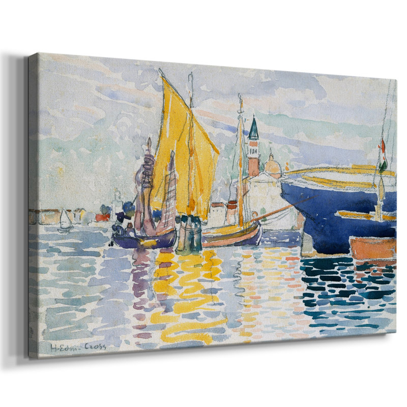 Paysage rétro - XL, H 33 po x l 49 po x P 1,5 po, Toile tendue