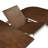 Alyssha 4-Person Oval Solid Wood Dining Set-2039568553