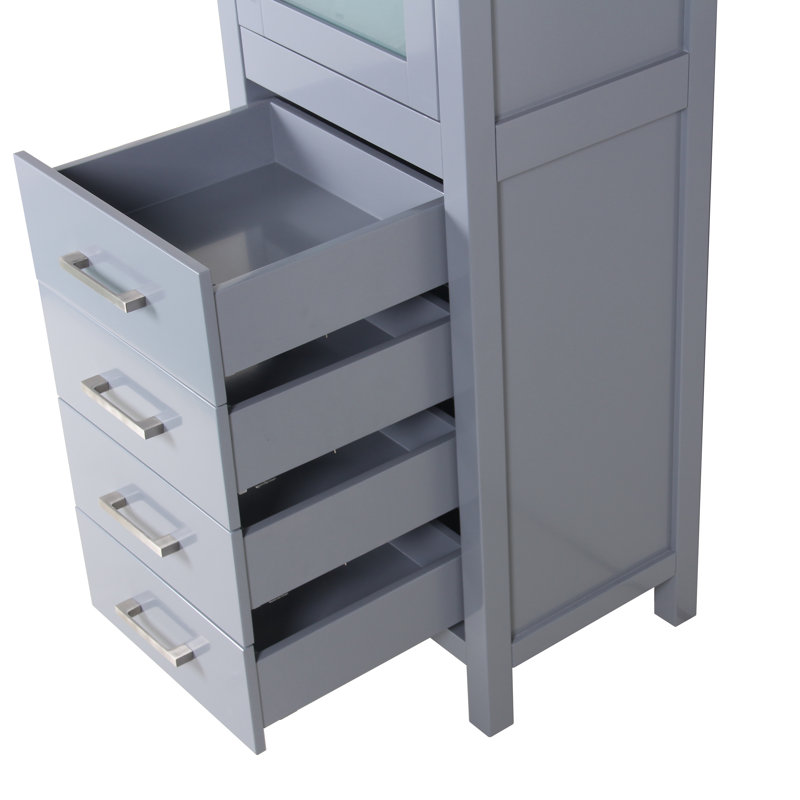 Zenith Glass Linen Cabinet