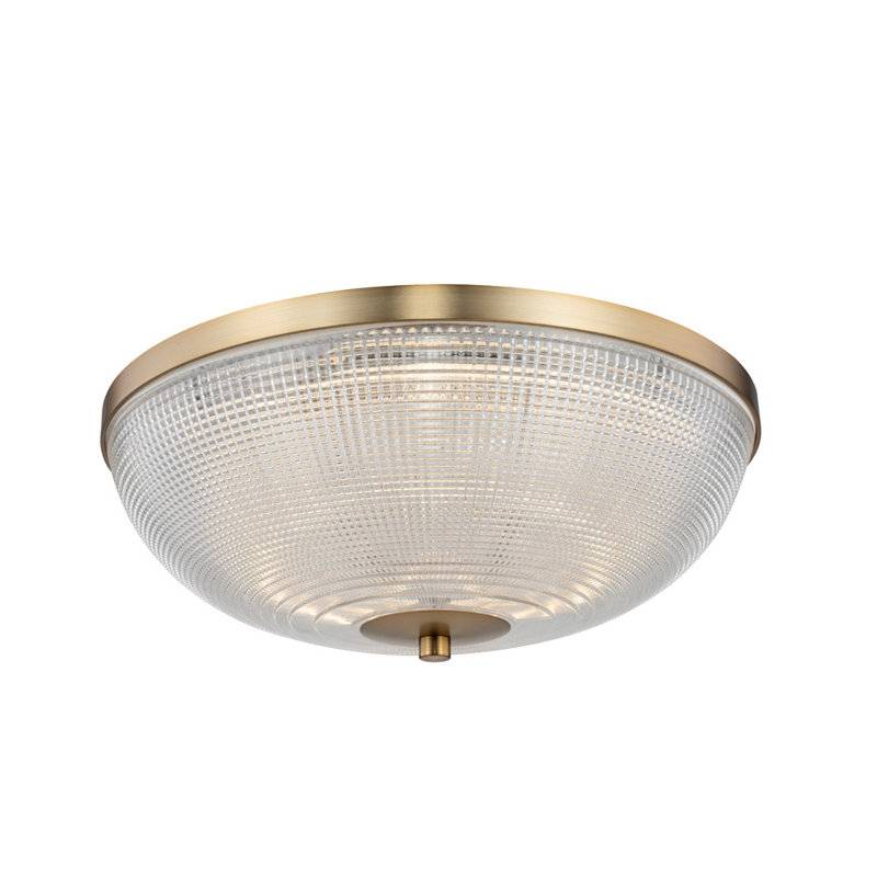Portland 1 LT Winter Brass Flush Mount Kalco, Winter Brass