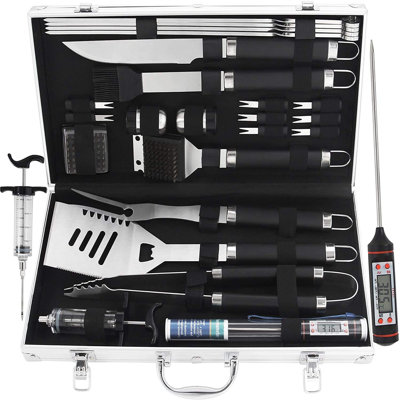 Ensemble 24 pièces d'outils de barbecue