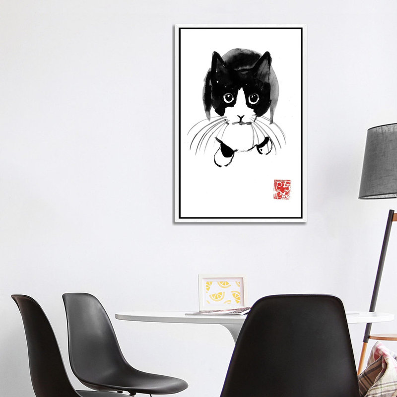 Above Copie (2) 1 Piece Painting on Canvas, 101.6 cm H x 66.04 cm W, White Framed