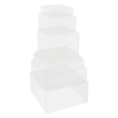 7PCS Cupcake Acrylic Stands Buffet Risers Set