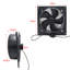 Livingandhome Ventilation Wall-Mounted Exhaust Axial Fan 14-inch