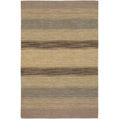 Tapis gris en laine Marshayla