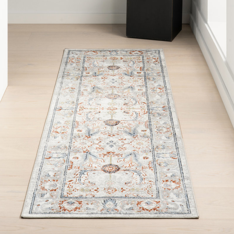 Lyric Medallion Machine Washable Area Rug, Runner 2'8" x 8'