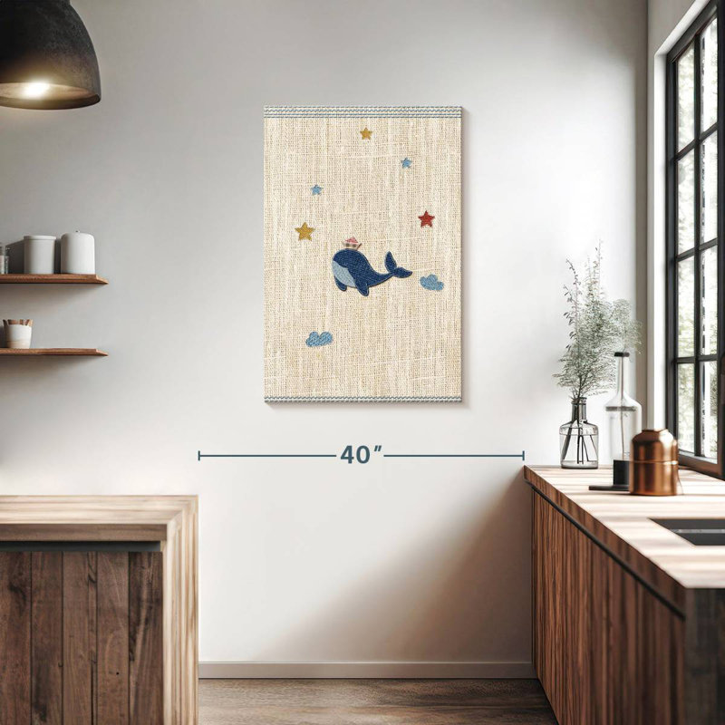 Ashelle, baleine mignonne, H 36 po x l 24 po