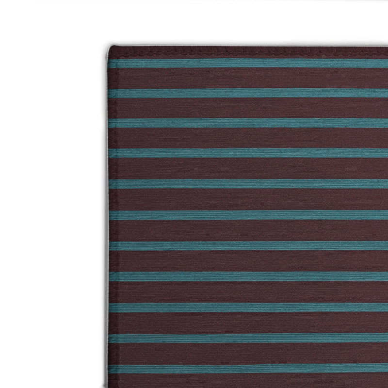Tapis intérieur / extérieur brun HorizontalStripes, Rectangulaire 2 pi x 3 pi