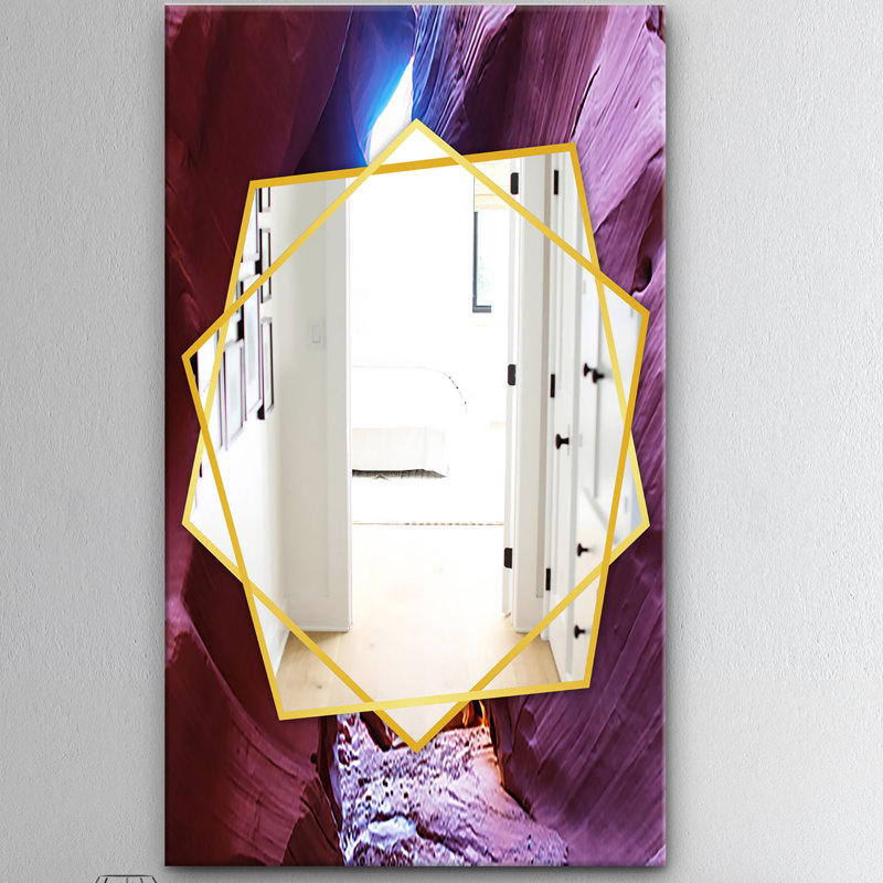 Miroir d'appoint, H 39,4 po x l 29,5 po, Abstrait 1