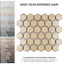 Hudson Due 2" x 2" Hex Porcelain Mosaic Wall & Floor Tile-712784868