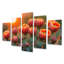 Cactus en fleurs au coucher du soleil I - Art mural floral cactus - ensemble d'art mural traditionnel
