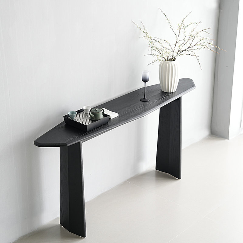 Console en bois massif de style français, H 31,5 po x l 47,2 po x P 13,7 po