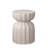 13" Modern Waterproof White 2pc Cement Coffee And Side Table , For Patio, Garden, Backyard Living Room, No Assembly,-1355830281
