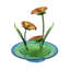 Fontaine de lily en métal calla
