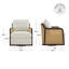 Fauteuil pivotant rembourré Claudia-122922068
