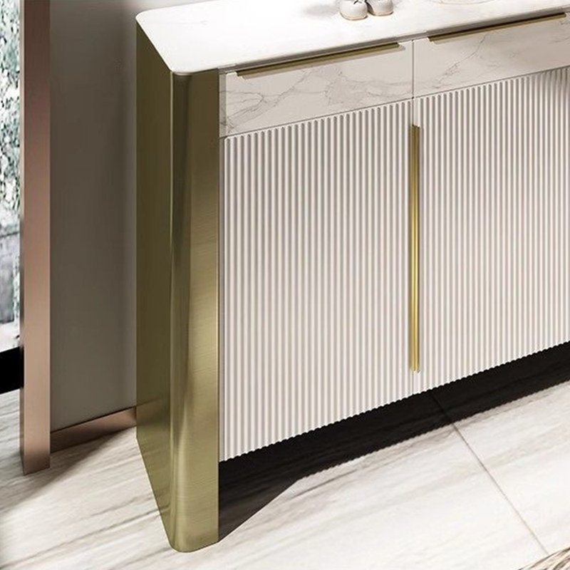 Earley, Cream/Grayish White/Gold, 43.3" H x 55.11" W x 13.78" D