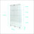 Tempered Glass Display Cabinet With Color-Changing Lights, Door Locks, And Adjustable Feet For Versatile Use In Any Room-654972689