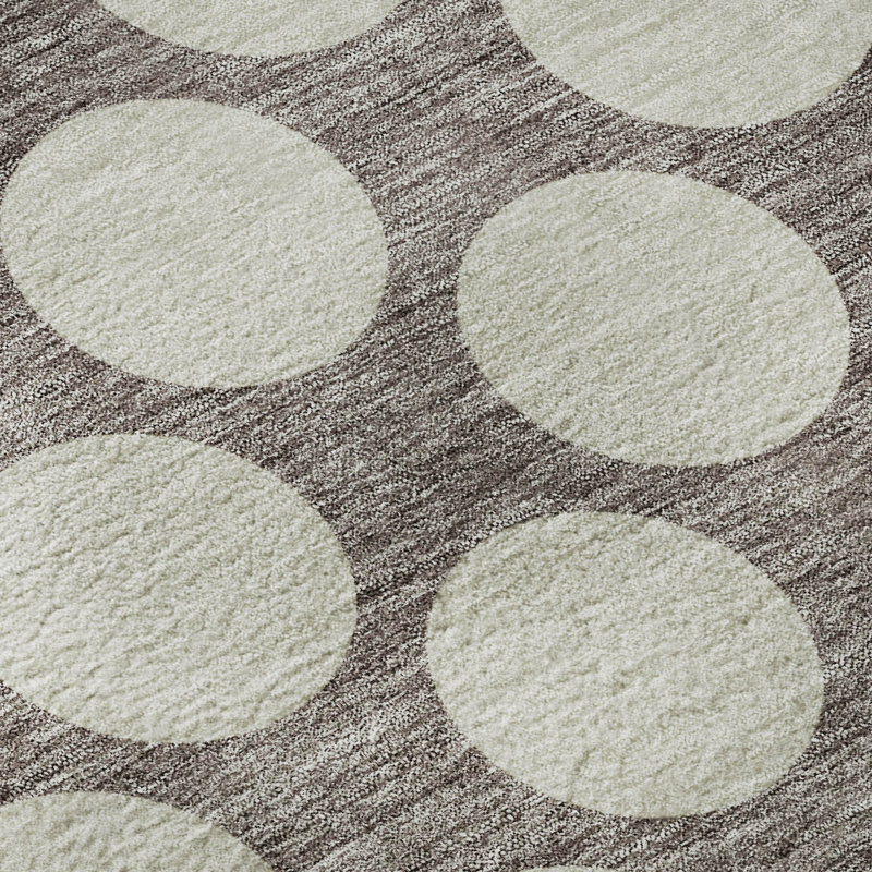 Premium Machine Washable Prisco Taupe Rug, Rectangle 10' x 14'