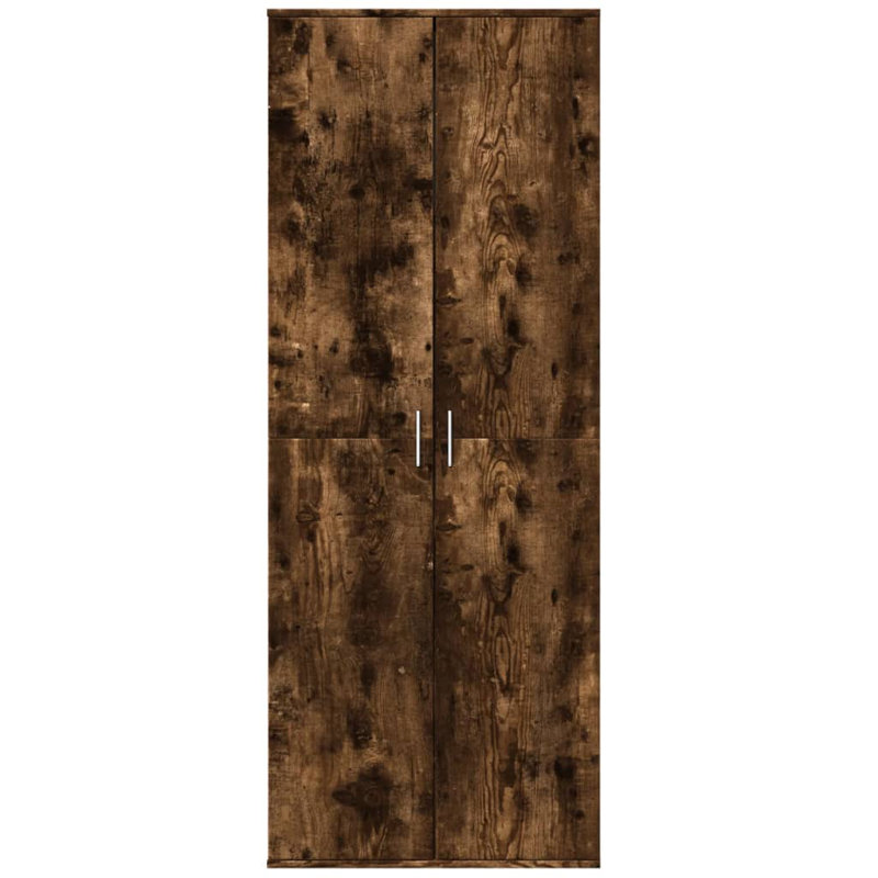 Highboard 70 X 35 X 180 Cm Engineered Wood, Smoked Oak
