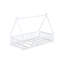 Lit simple en forme de tente, lit tipi avec garde-corps et lattes-461412307